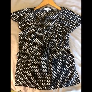 Max Studio Polka Dot Péplum Top